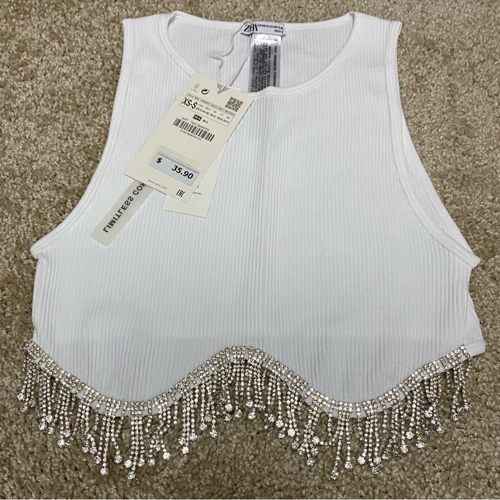 Zara Embellished CropTop